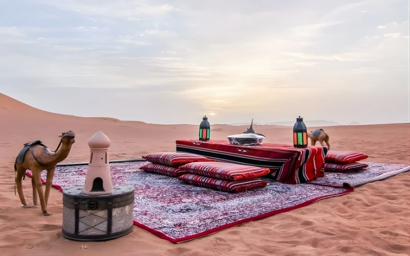 Comfortable Seating at Desert Camp